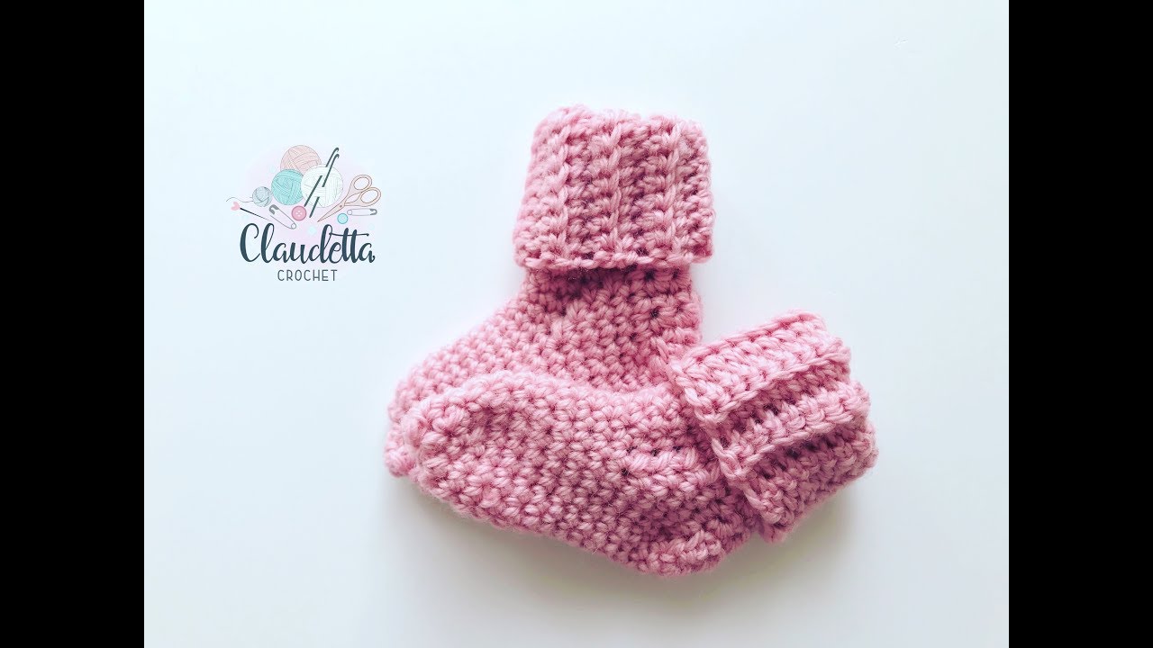 EINFACHE Babysocken häkeln / ANFÄNGER