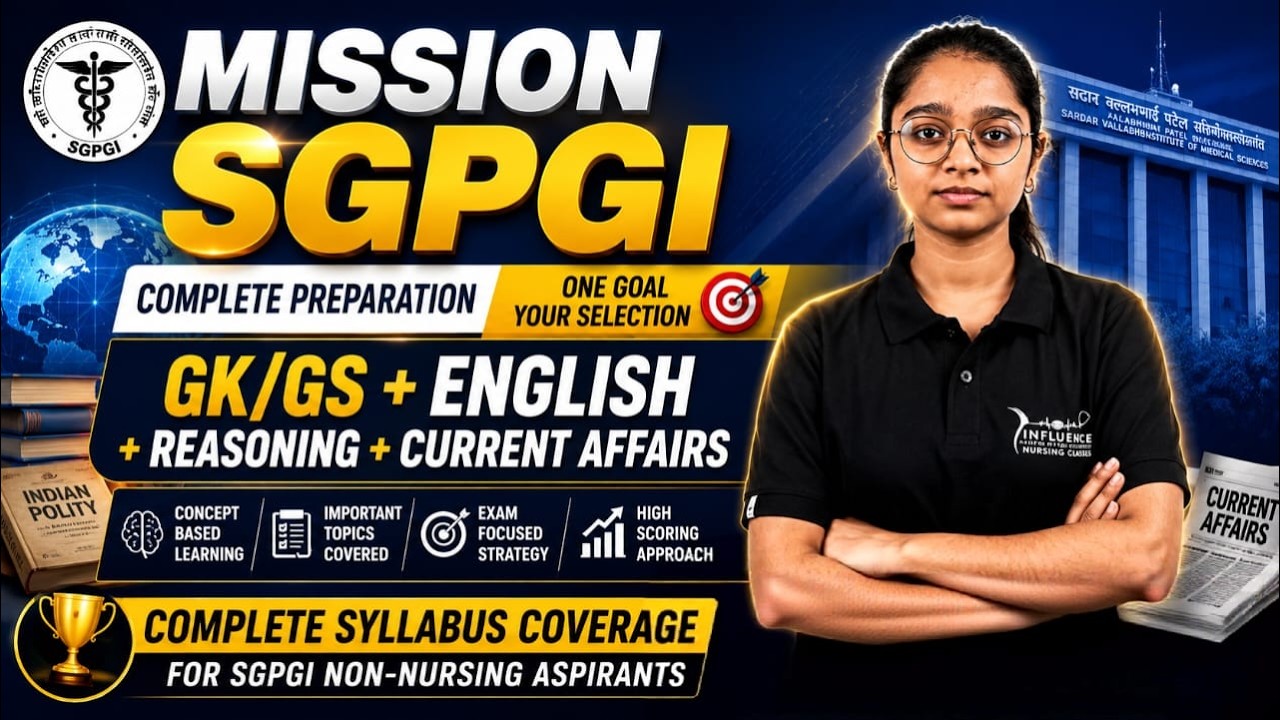 🔥Mission SGPGI - Non-Nursing MARATHON 🎯 || NORCET, RML | KGMU | SGPGI #rmlexam #sgpgi #sscstaffnurse