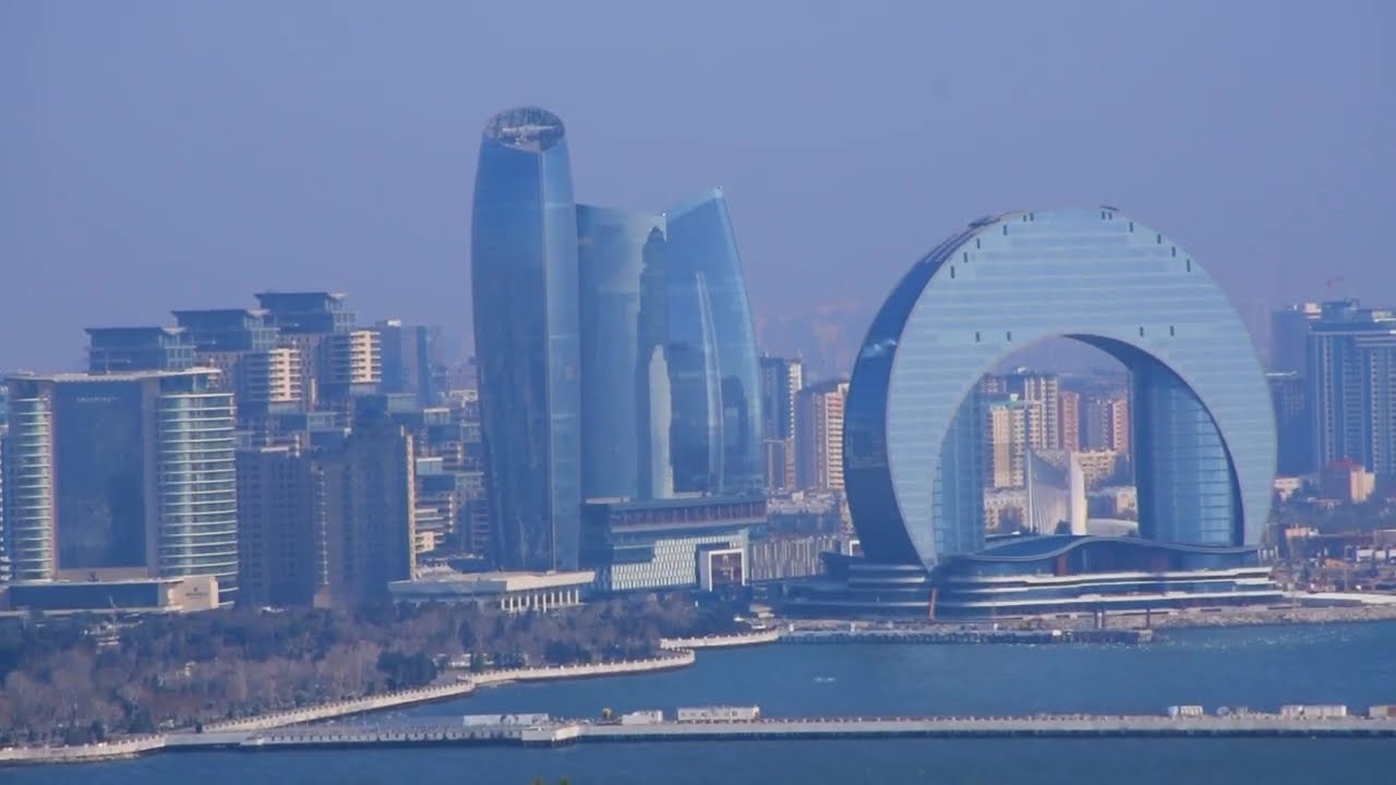 Walking around Azerbaijan, exploring Flame Tour Location