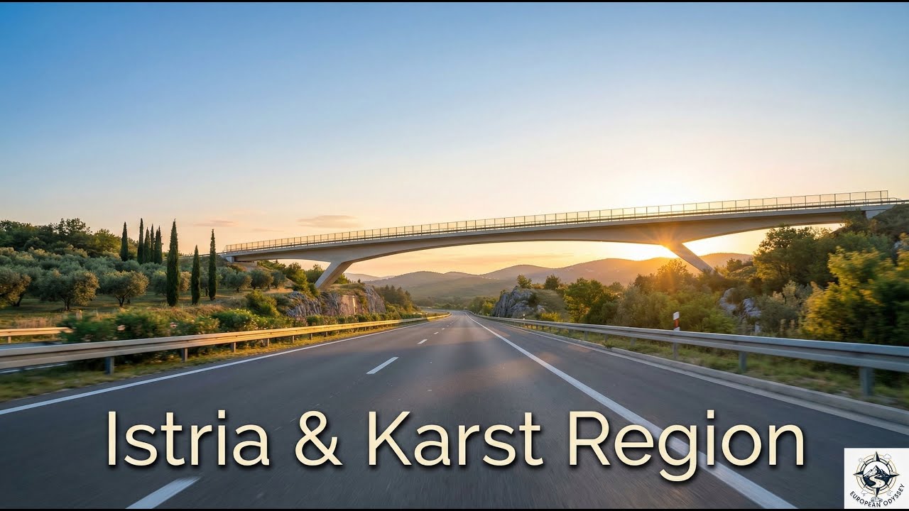 Istria 4K | Plovanija - Plovania to San Dorligo della Valle / Dolina | Relaxing Drive