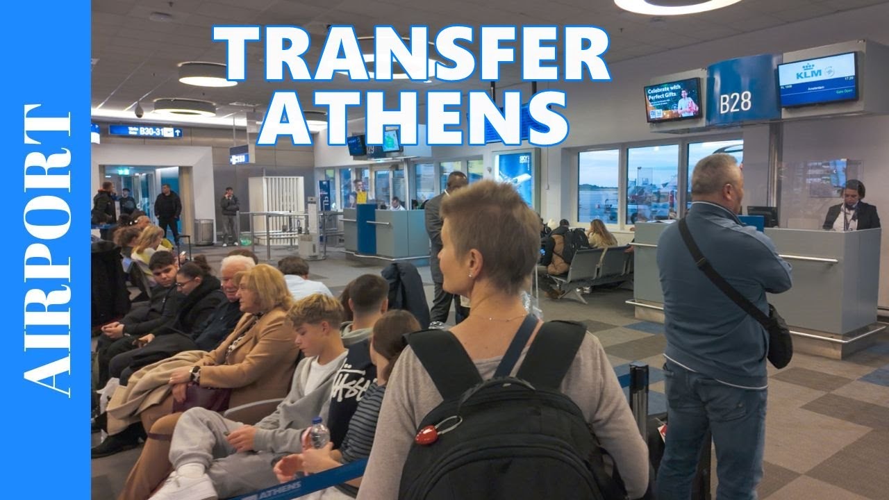 Transfer at Athens Airport in Greece 🇬🇷  Transit walk to a Connection Flight