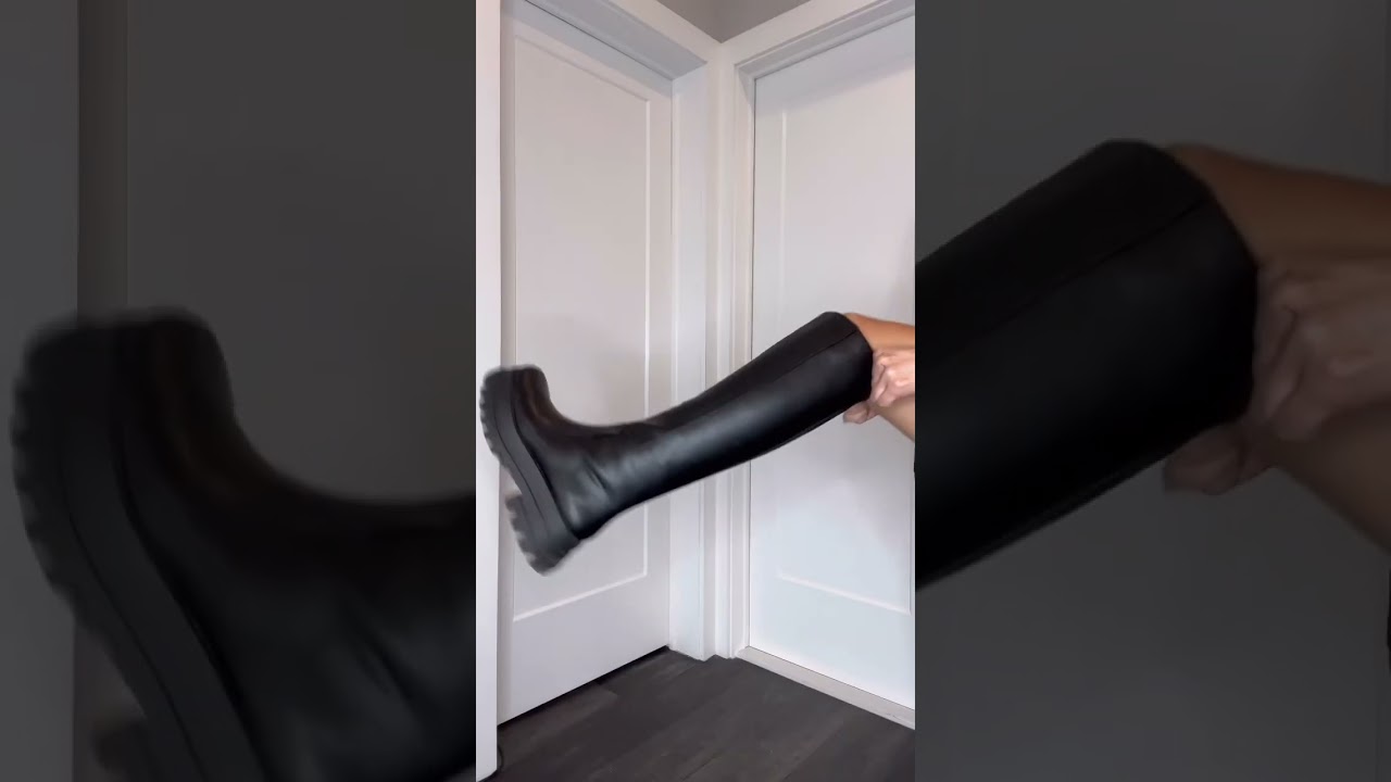 CHUNKY BOOTS OUTFIT. Links in comments #fallfashion2022 #shorts_ #shortsfashion #kneehighboots