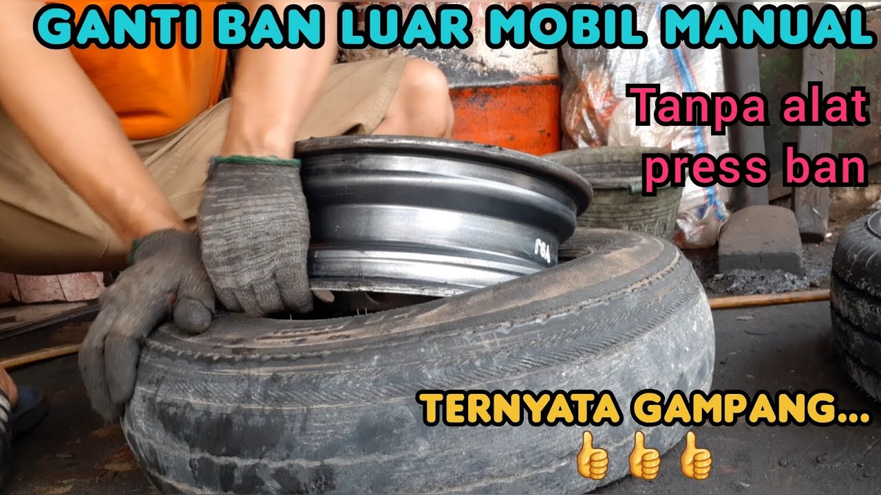 Cara membuka ban mobil manual - open manual car tires