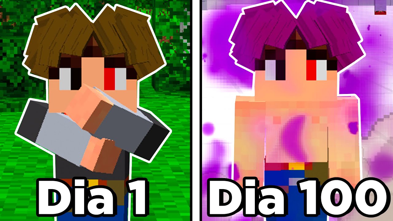 SOBREVIVI 100 DIAS no DRAGON BLOCK C MINECRAFT!
