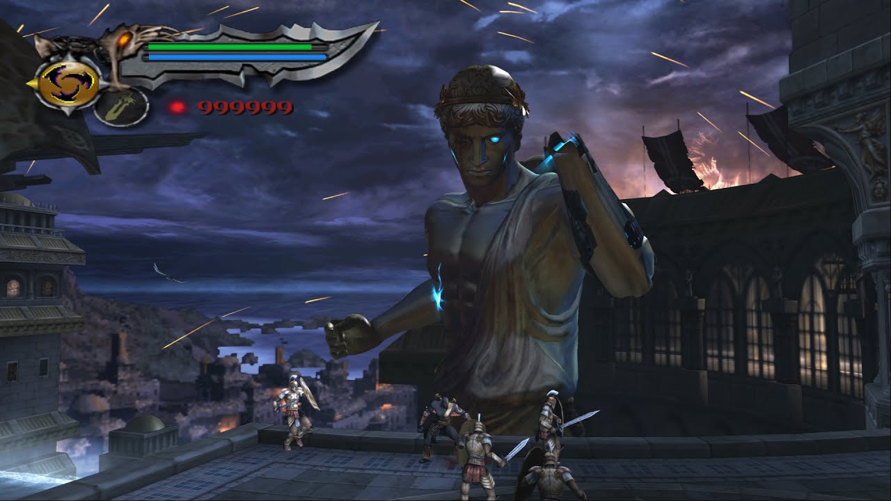 God of War 2 Enemies Swap Colossus of Rhodes Boss Fight