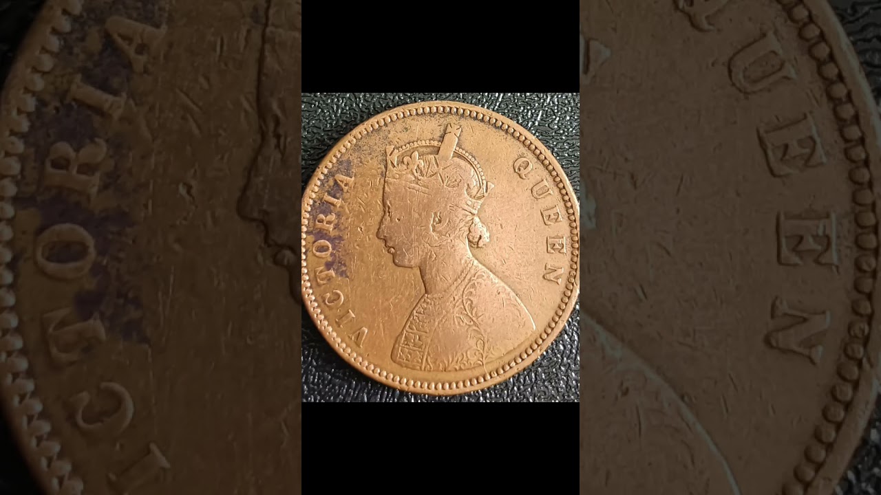 HALF ANNA RARE COIN ! VICTORIA QUEEN ! YEAR 1876 ! COPPER COIN ! PRICE ....??