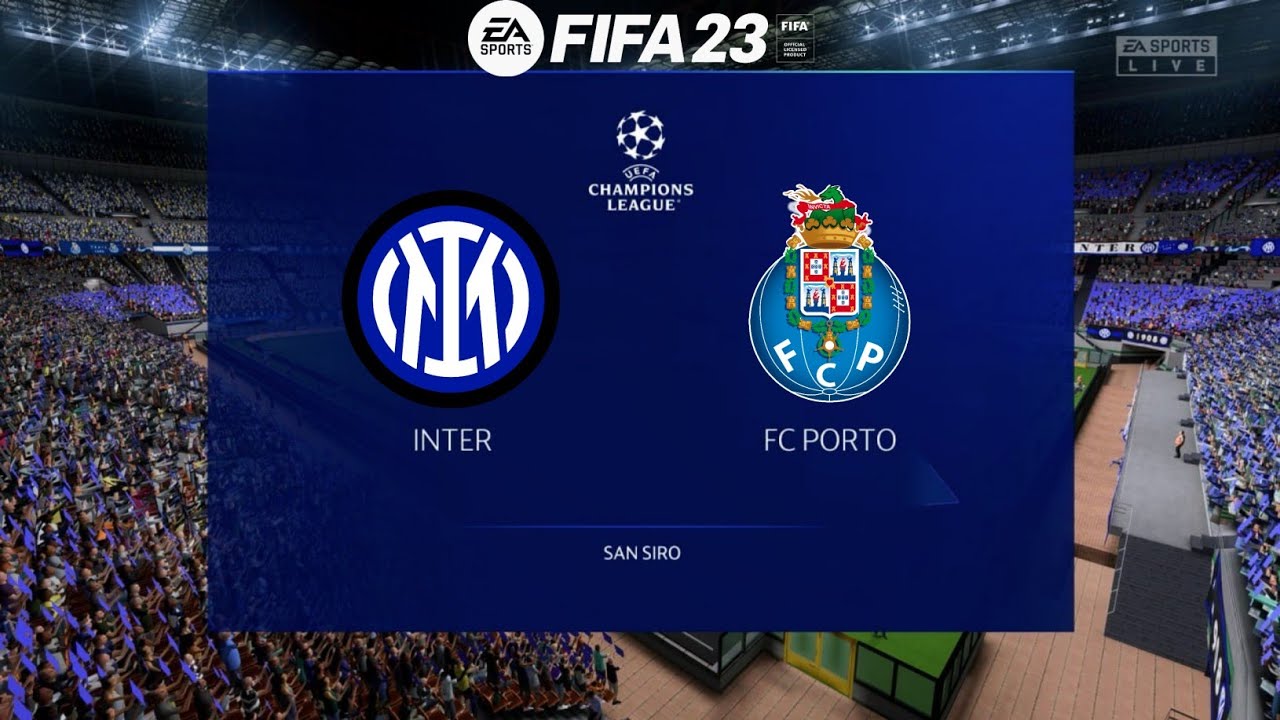 فيفا 23 | مباراه الانتر ضد بورتو | دور ال16 - تعليق عربي FIFA 23