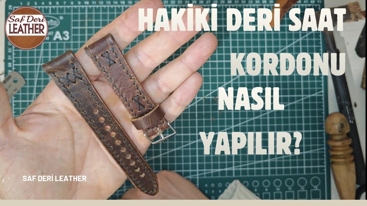 Hakiki Deri Saat Kordonu Yapımı | Handmade Genuine Leather Watch Strap