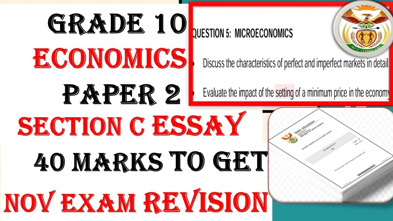 Master Comparison! of Perfect and Imperfect Markets Essay | Grade 10 Economics Nov Exam   Revision