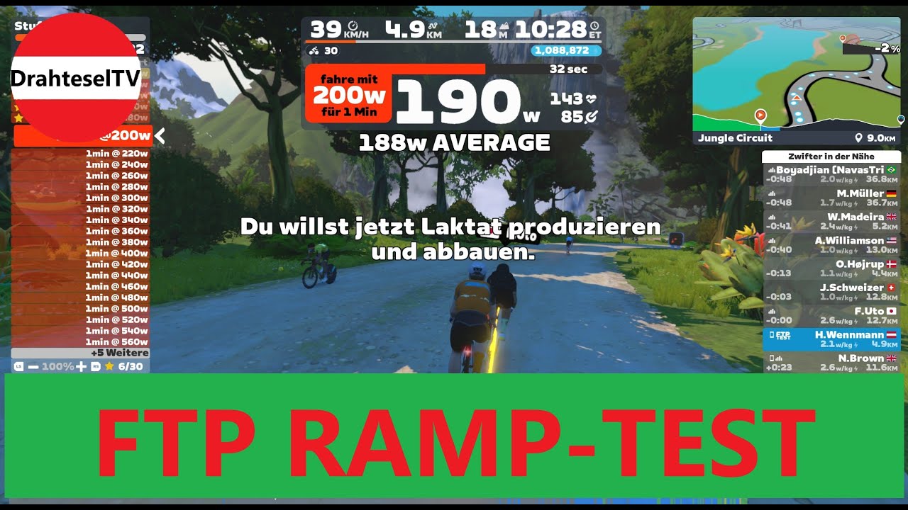 FTP Ramp Test nach 2 Monaten Training - Bin ich besser geworden?