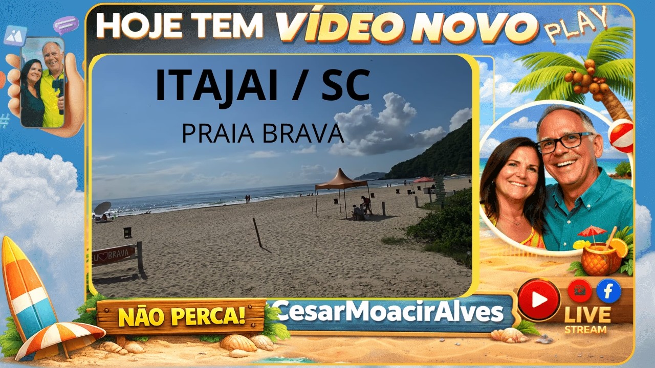 VAMOS ATÉ A PRAIA  BRAVA DE ITAJAI /SC