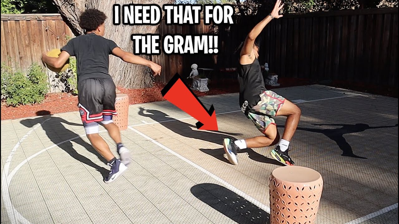 HE TOOK MY ANKLES..I Need That For The Gram THROWBACK Basketball Challenge!!