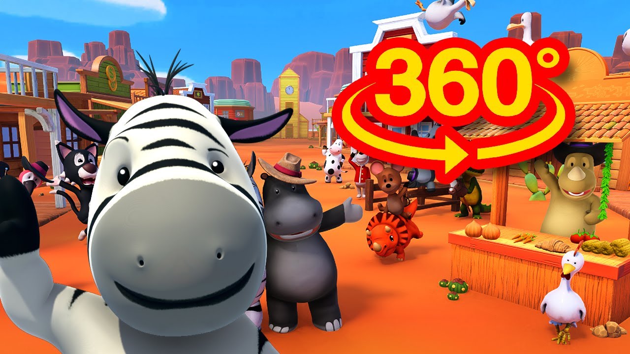 Yankee Doodle 360 Animated Video for Kids - Protecting the Town with Zeze Zebra