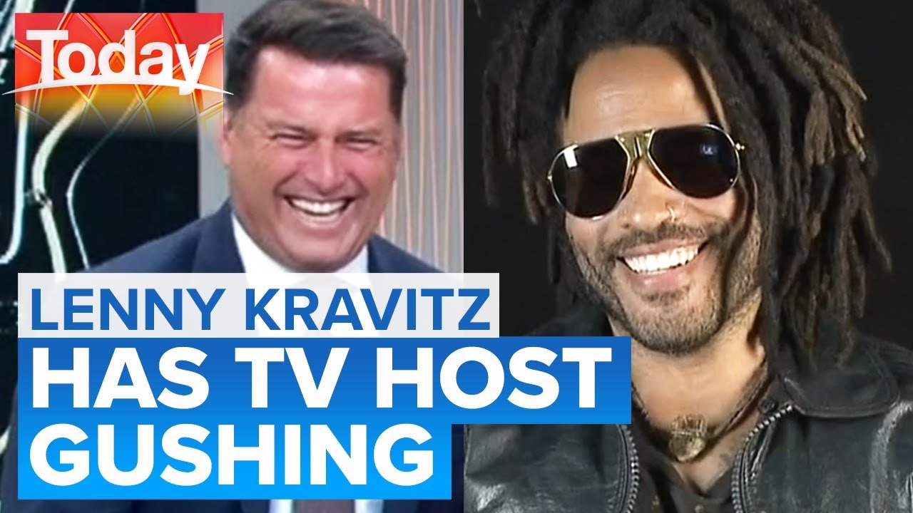 Lenny Kravitz gets Karl's heart racing in hilarious interview | Today Show Australia
