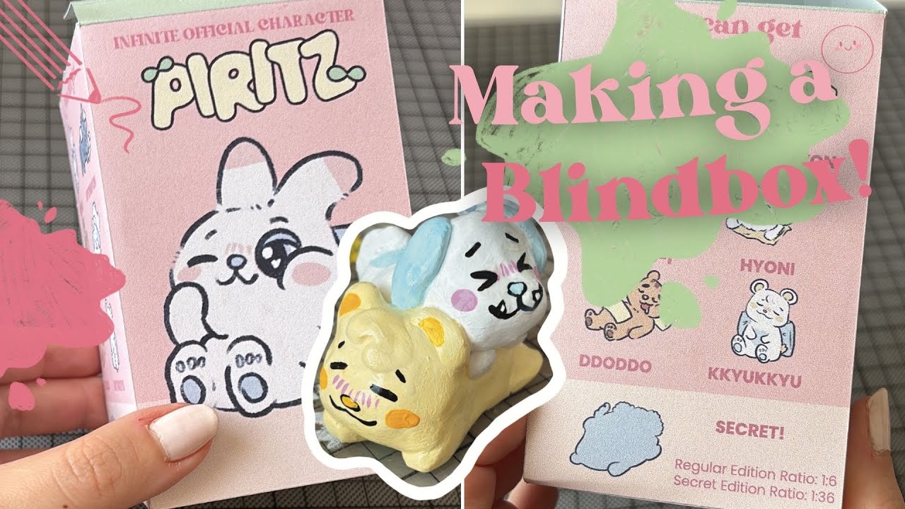 Making a BLINDBOX! 🧸 making a blind box from scratch, kpop inspired