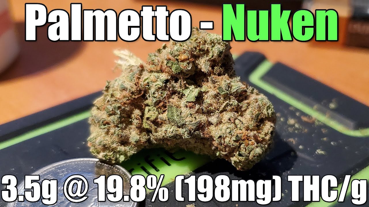 Palmetto - Nuken - Unboxing Review - 3.5g @ 19.8% (198mg) THC/g (+Extreme Closeups)