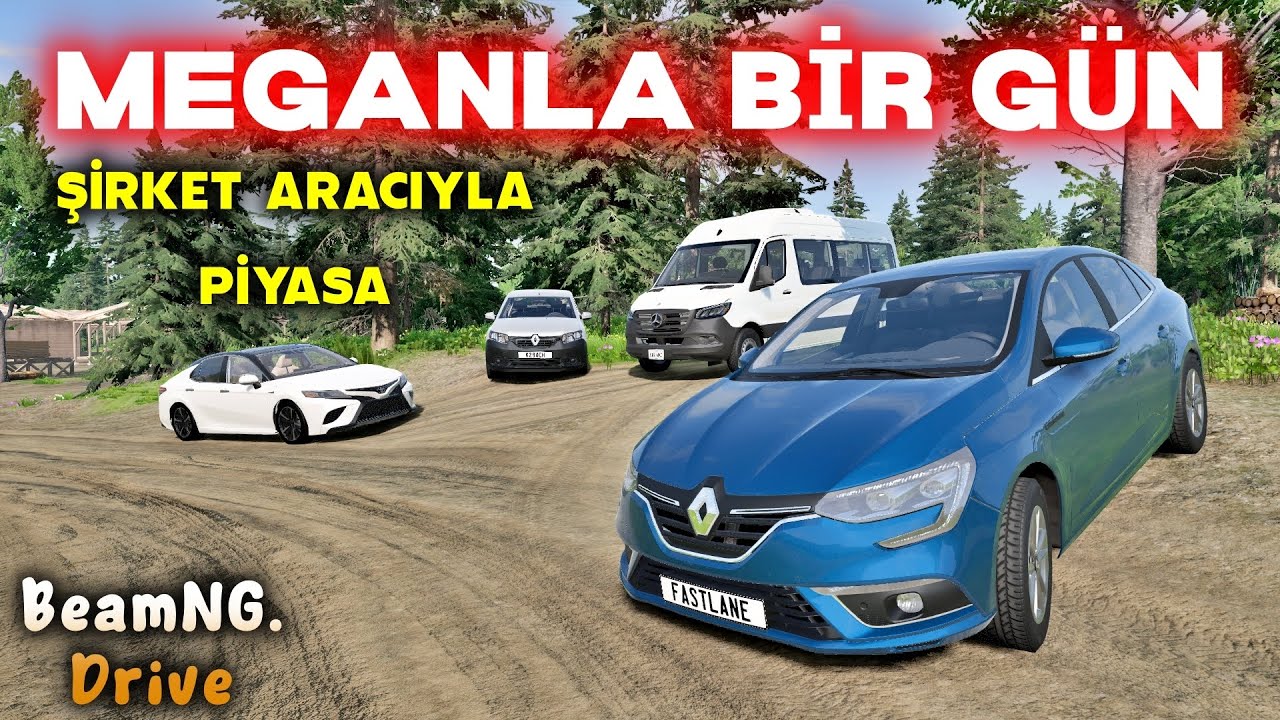 MEGANLA GEZİNTİ ! (BeamNg.Drive Renault Megane 4 1.3 Türkçe)