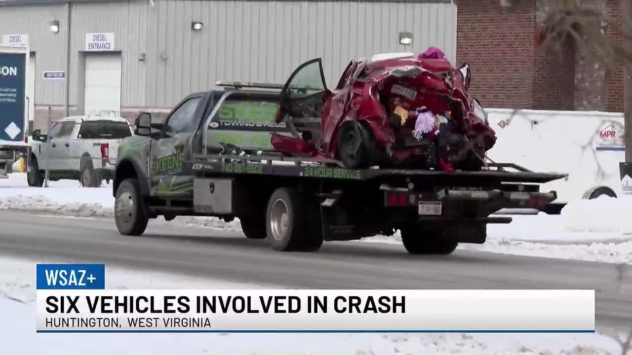 Six vehicles involved in crash