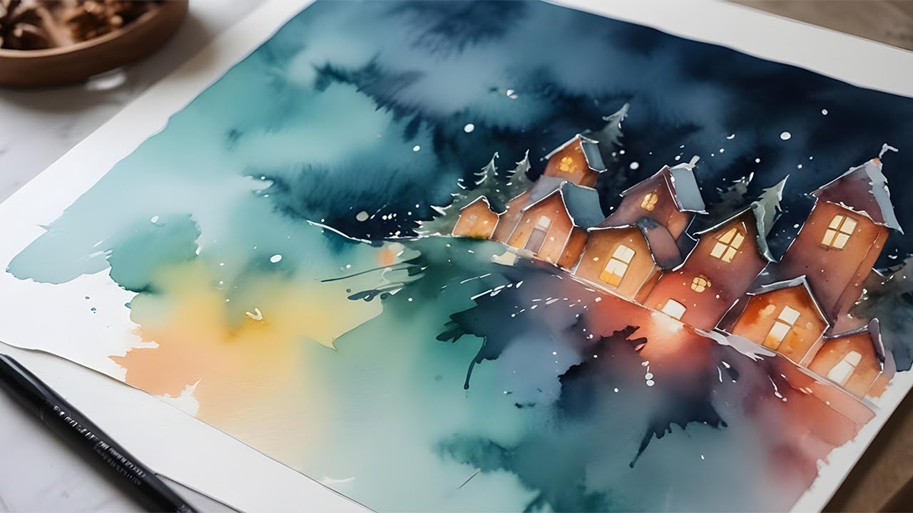 What's the SECRET to Whimsical Quirky Watercolor Houses?