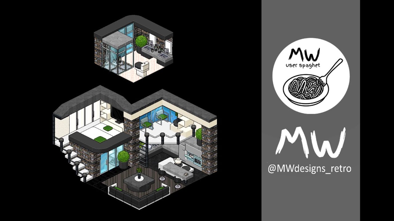 HABBO SpeedBuild • Small Studio Apartment • MW Design
