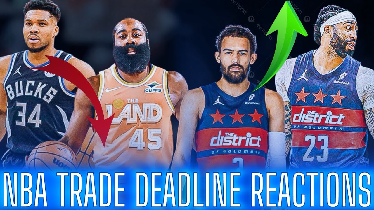 NBA Trade Deadline Reactions. James Harden Championship Bound? AD to the Wizards. Giannis mad?
