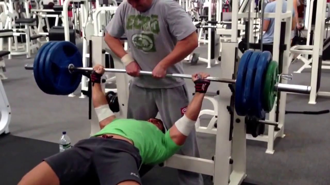 190kg bench press. Body weight 87kg