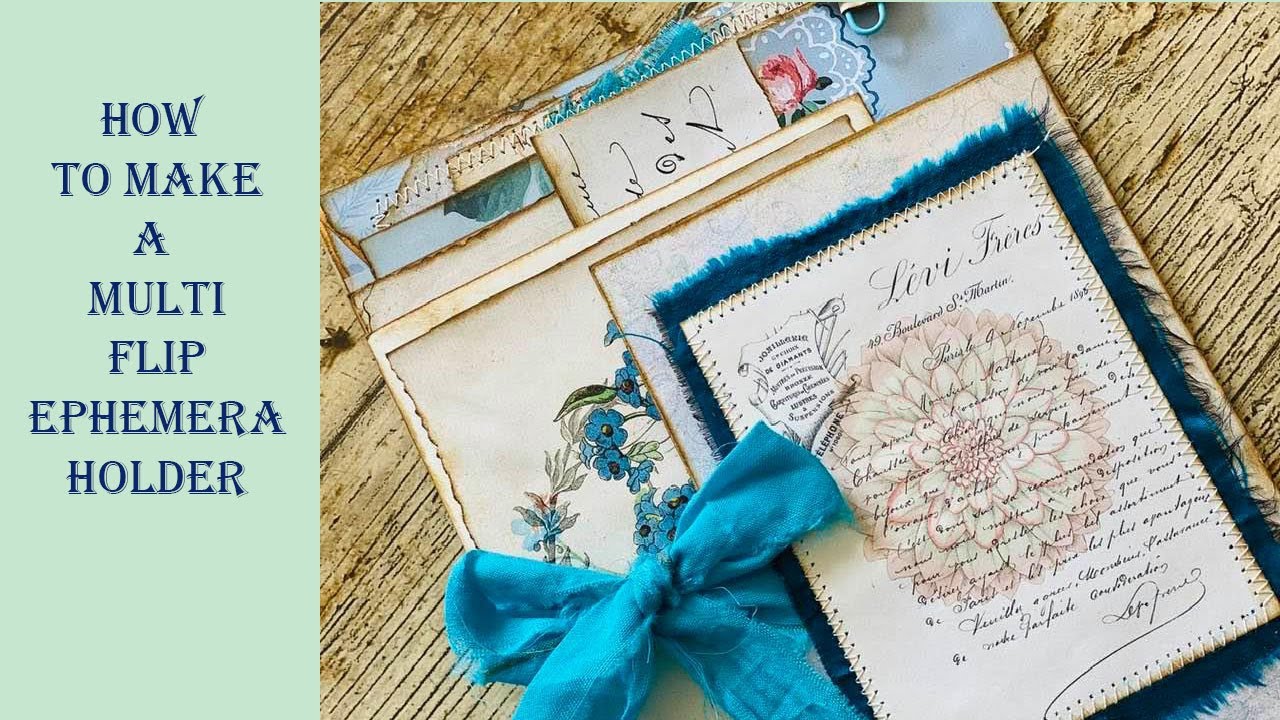 How To Make A Multi Flip Ephemera Holder - Easy Tutorial for Beginners