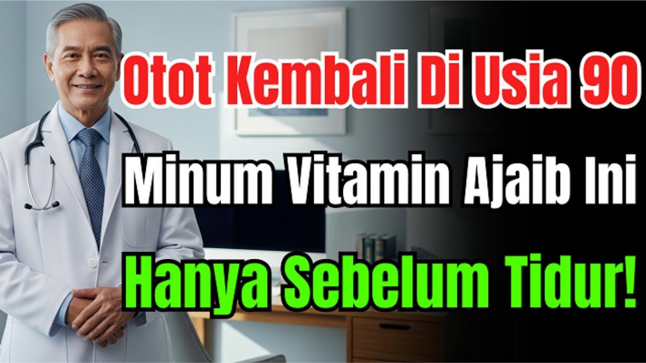 Pesan Dokter Usia 60+! Wajib Minum 2 Vitamin Ini & Buang 3 Vitamin Perusak Otot Ini!