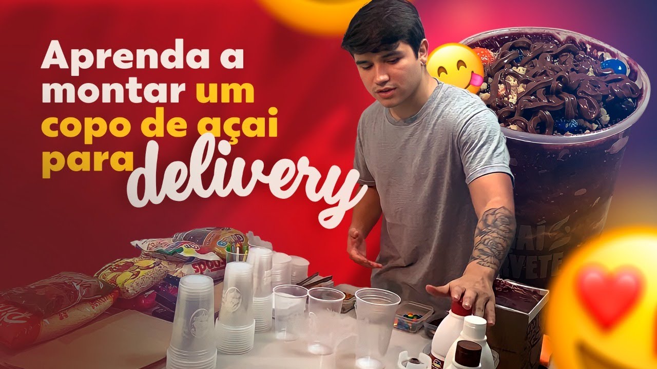 COPO DE AÇAÍ PARA DELIVERY EM CASA (passo a passo)