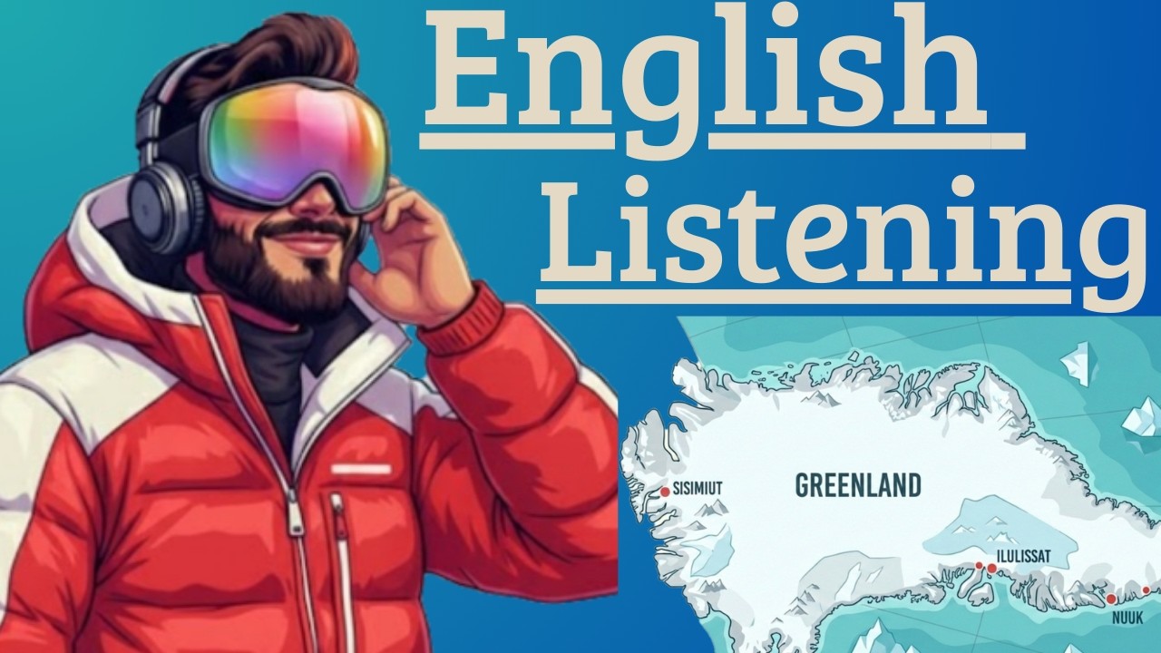 Slow Listening Practice | Greenland trip | Learn English with Stories (A2-B1) | Easy For Beginners