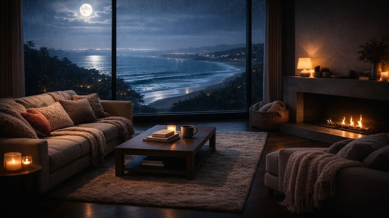 (No Ads) Rainy Cozy Night | ‪@reststate‬ | Subscribe!