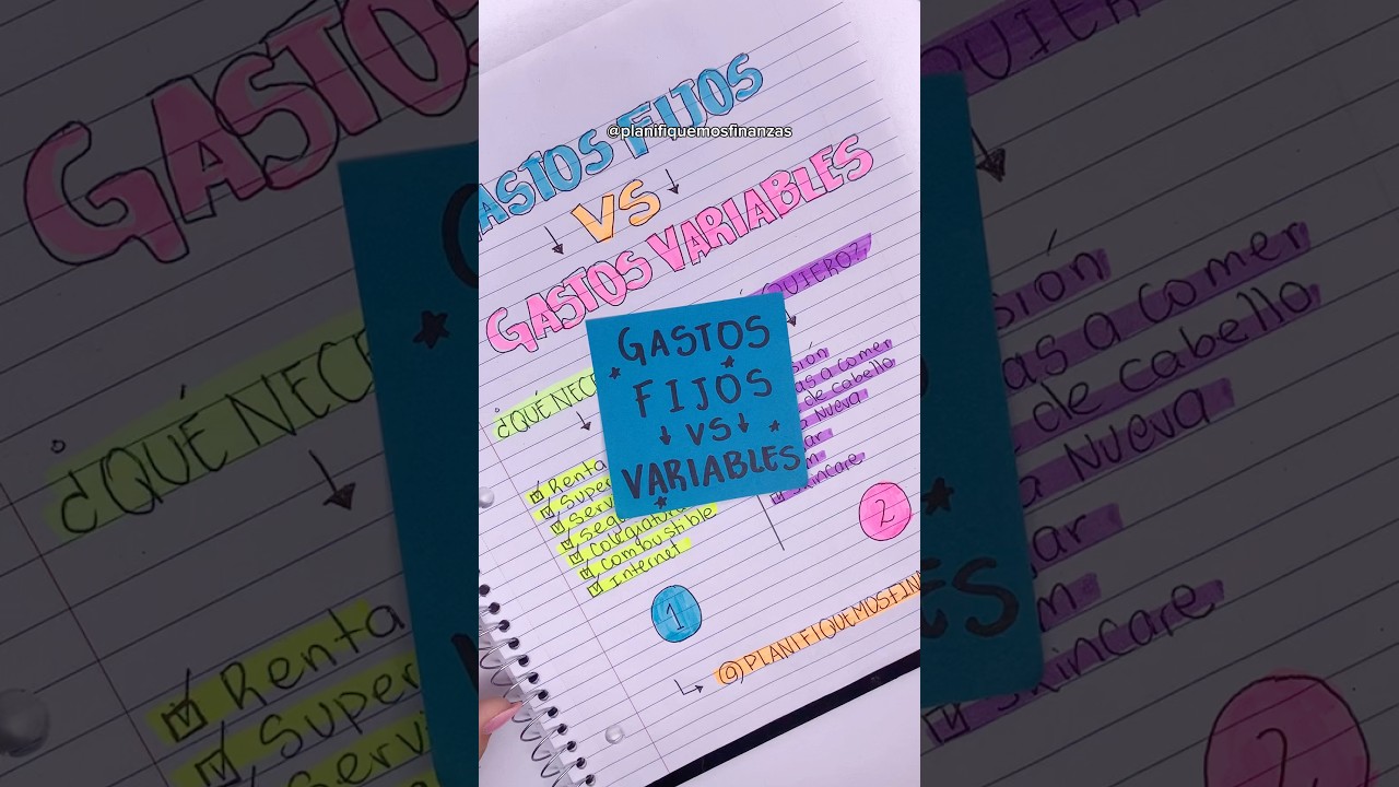 Gastos fijos vs. Gastos variables💸✨