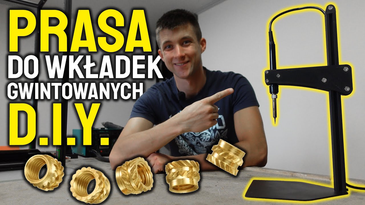🌡️ PRASA DO WKŁADEK GWINTOWANYCH / HEAT INSERT PRESS DIY 🔩