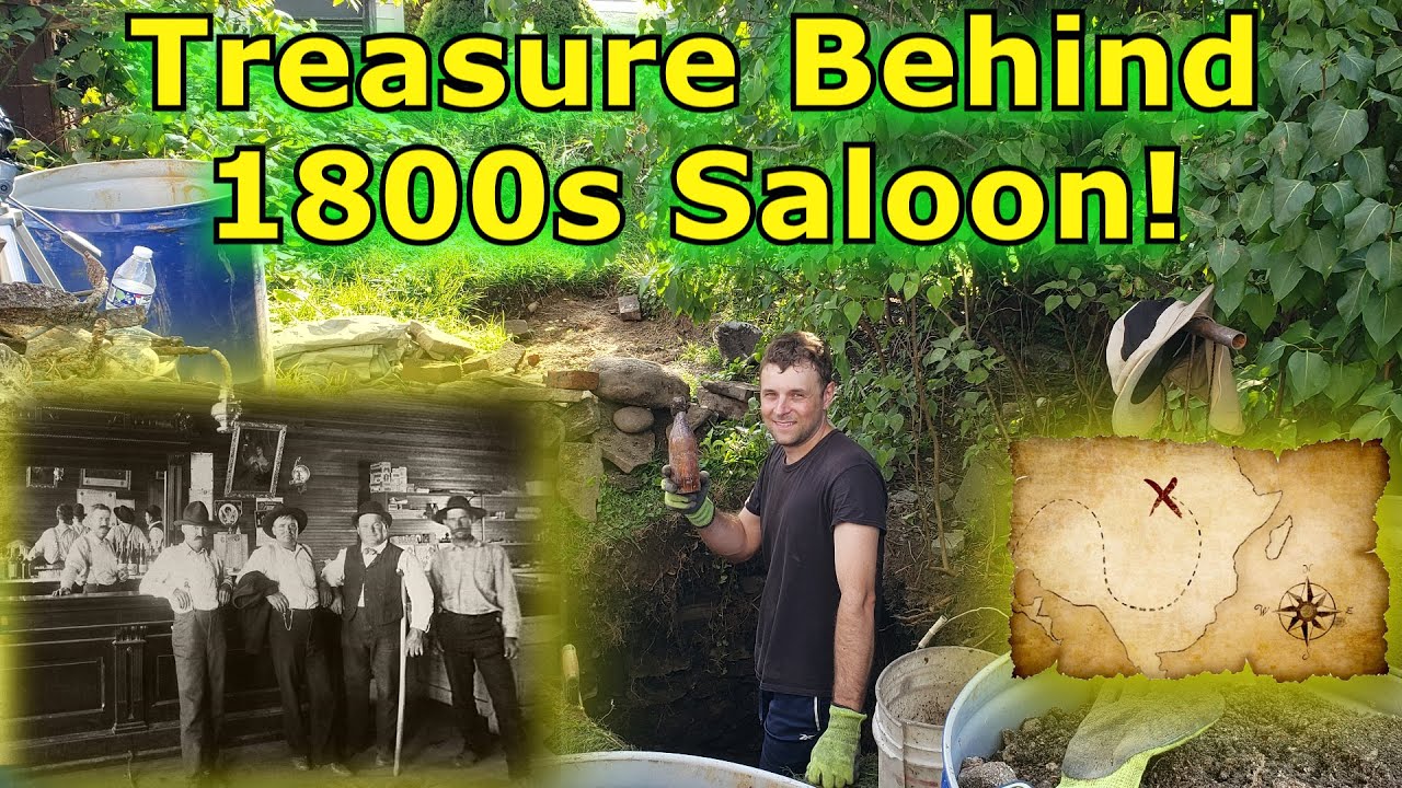 Old Map Leads to Jackpot Buried Behind an 1800s Saloon 140 Years Ago Antique Privy Bottle Digging
