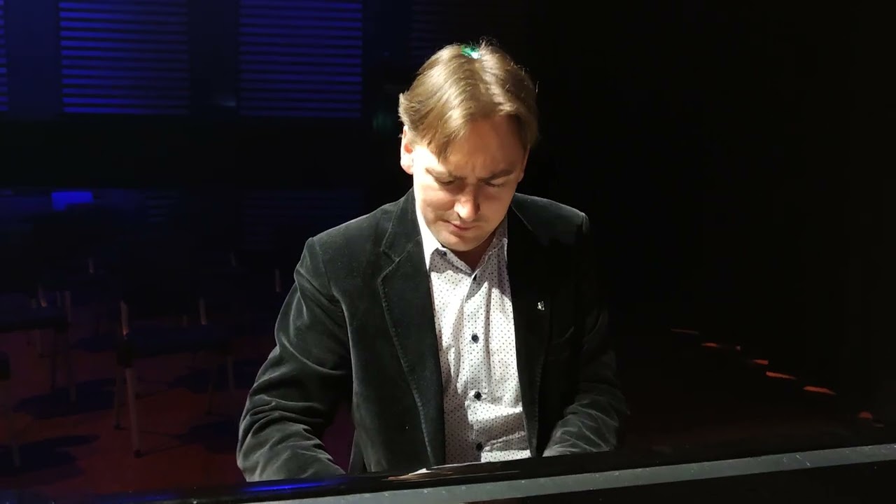 Ch. Sinding - Fr&uuml;hlingsrauschen  - rehearsal, Greg Niemczuk in Fosnav&aring;g.