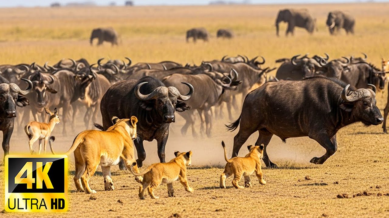 Wildlife Wonders 4K: Scenic Animal Moments of Okavango Delta Area, Botswana, Africa - Relaxing Music