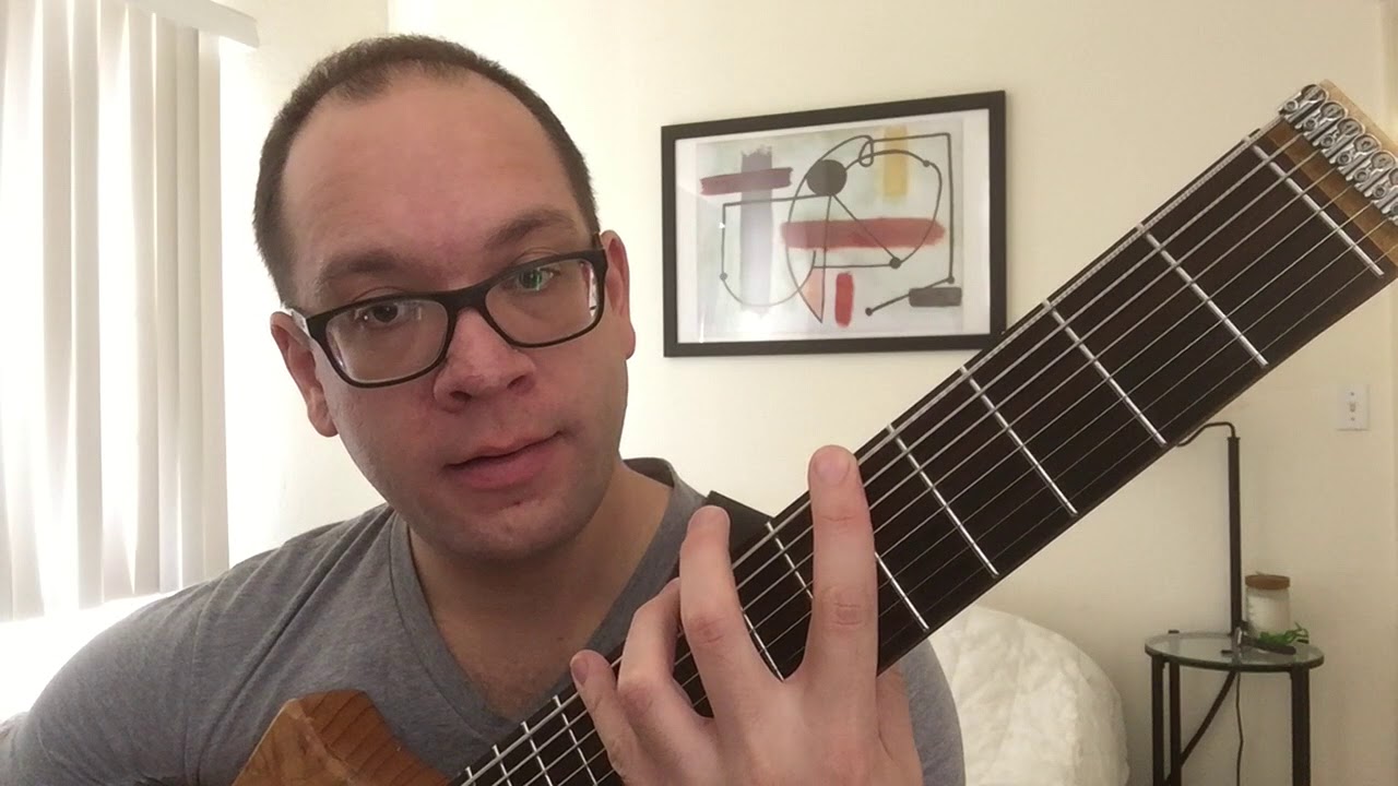 8-String Guitar Lesson 5: Scales (Drop E Tuning)