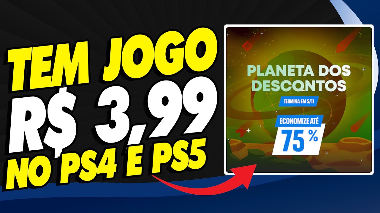 CORRE! TEM JOGO TOP POR APENAS 3,99 EM MEGA PROMO&Ccedil;&Atilde;O NO PS4 E PS5!