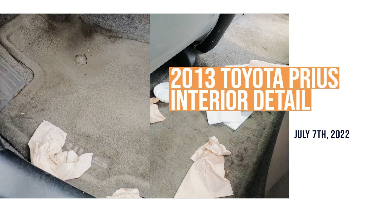 Dirty 2013 Toyota Prius Interior Detail!