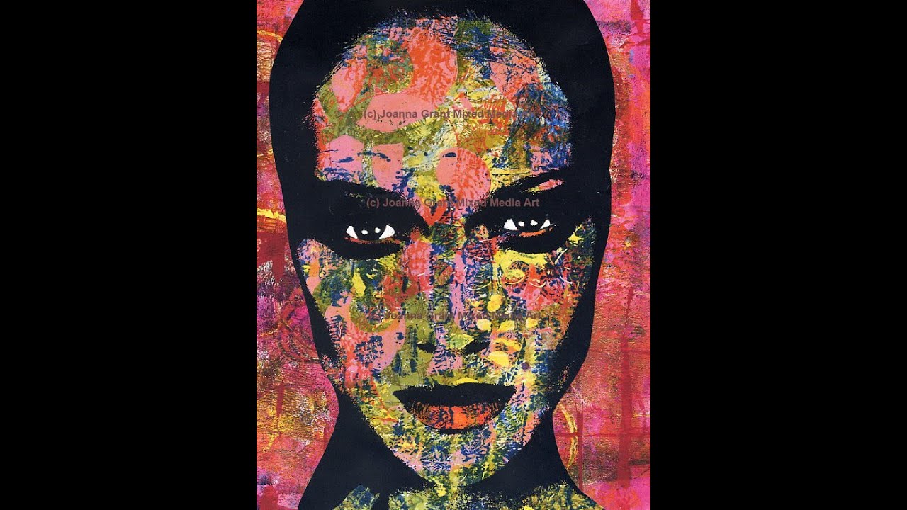 Gelli Plate Printing Mixed Media Pop Art With Joanna Grant