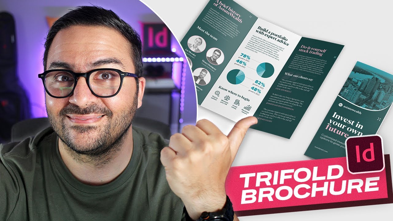 Курс Adobe InDesign: узнайте, как создать брошюру-перекидную книгу с тремя сгибами