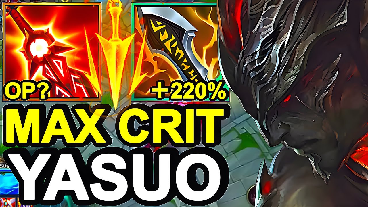 Wild Rift China Yasuo Mid - FULL DAMAGE Yasuo Build Runes - Infinity Edge Broken OP item