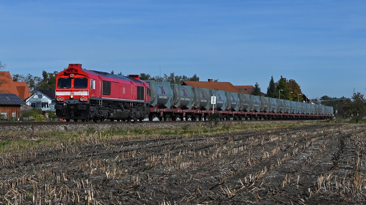 Dieselpower vor Weihnachten aus Wacker und Gendorf, Railsystems 218 mit V60 im Linienstern Mühldorf
