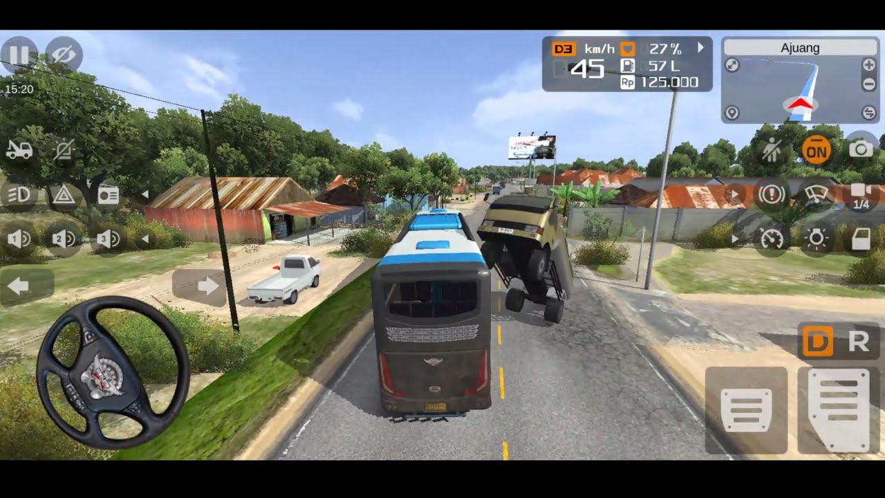 EURO BUS SIMULATOR GAME PLAY VIDEO ||👮Bus Simulator game play ||🚍City Coach Bus Indonesia 👍