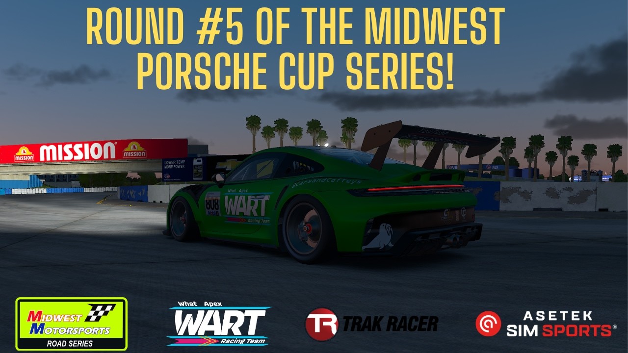 Porsche Cup race at Sebring on iRacing. | Vertical