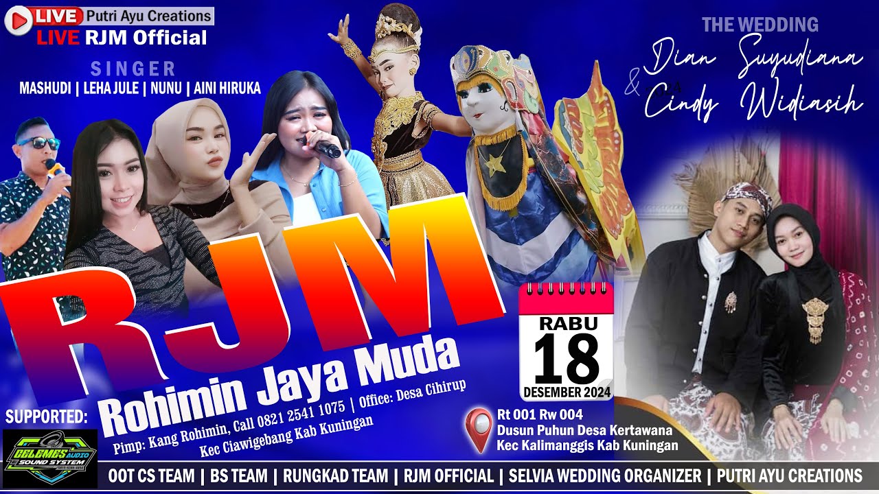 🔴Live Burok RJM (Rohimin Jaya Muda) Pernikahan Iyan & Cindy, Celemes Audio, Kertawana Season Pagi