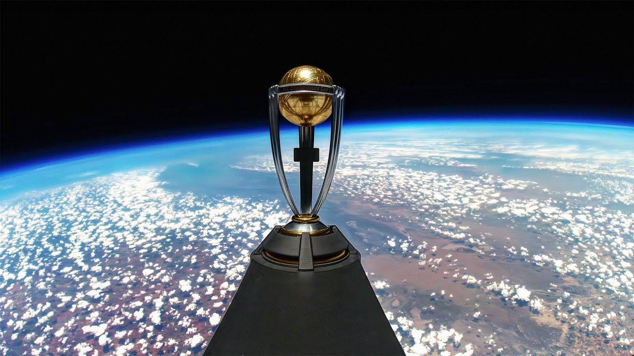 ICC Men's Cricket World Cup Trophy Tour 2023 launches into space 🚀