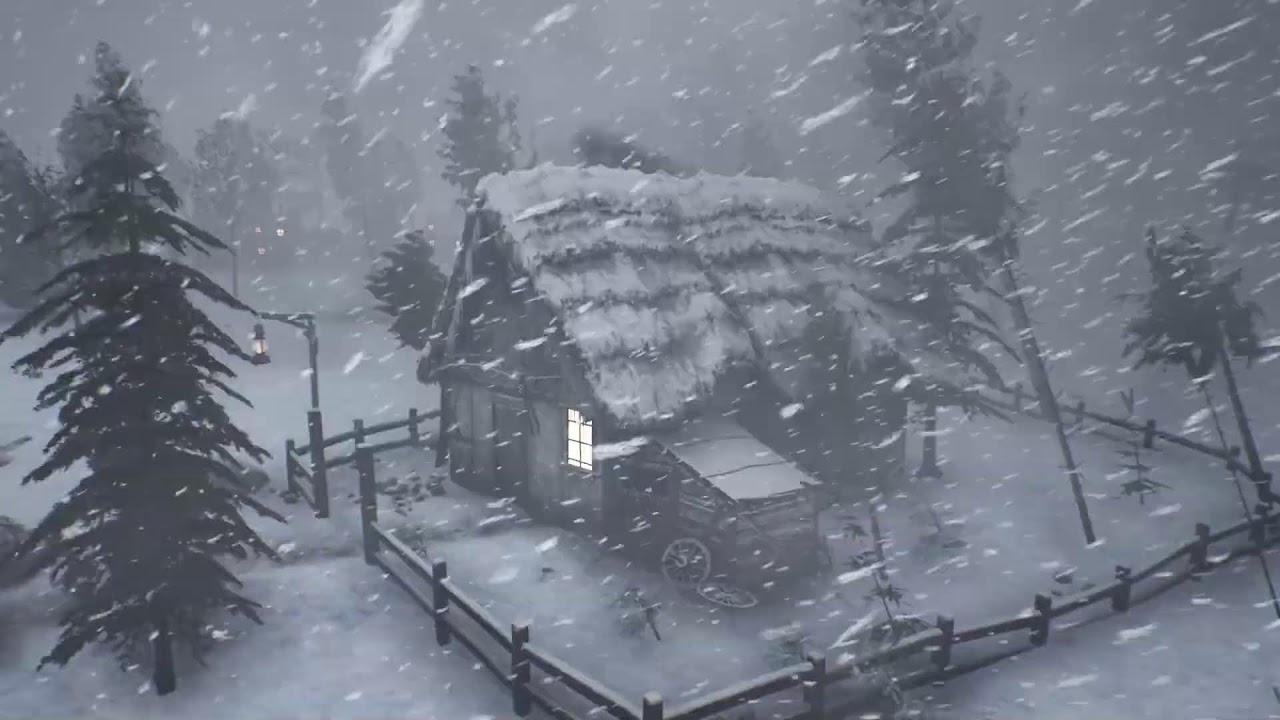 BRUTAL ARCTIC WINTER with EXTREME COLD and snowstorms for sleeping as Polar Darkness Swallows Night
