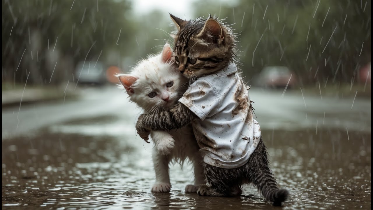 This Stray Kitten🐱Rescues Abandoned Baby Cat🍼… But In The End.. 💔 - Sad Cat Story