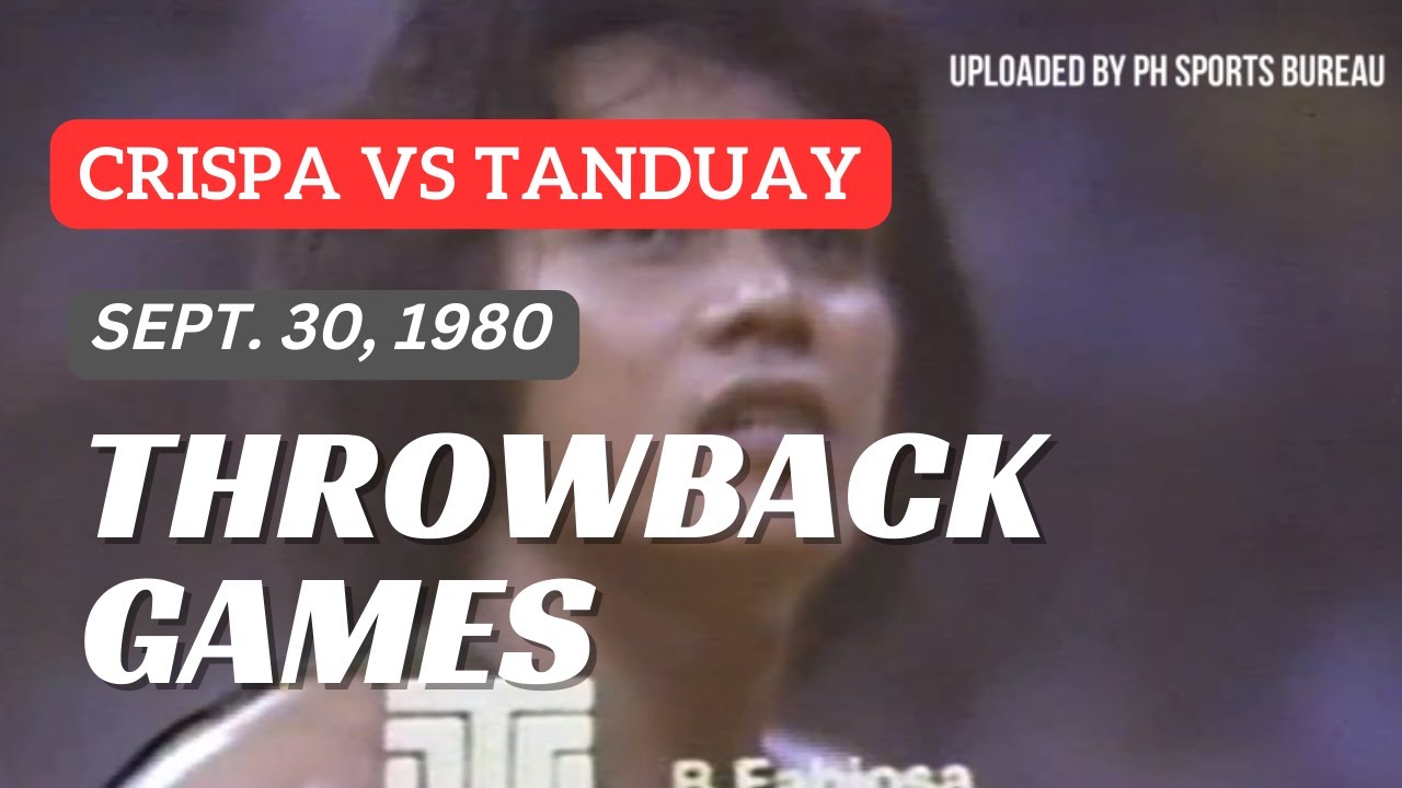 CRISPA vs TANDUAY | June 18, 1980 | Full Game | PBA Throwback